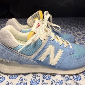 New Balance 574  Blue Laguna/Seasalt women’s 8.5